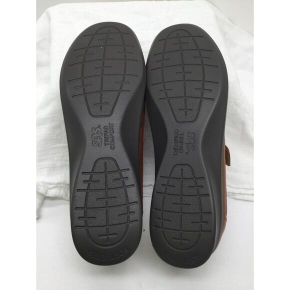 SAS Roamer Chestnut Brown Slip On Loafer Womens 8S Comfort Shoes NEW - Picture 10 of 12